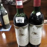Chateau Mouton Baronne Philippe 1981, two bottles