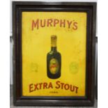 A Murphy's Extra Stout advertising sign, on board,