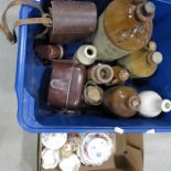 Eight stoneware jars, an Ilford Sportsman camera a