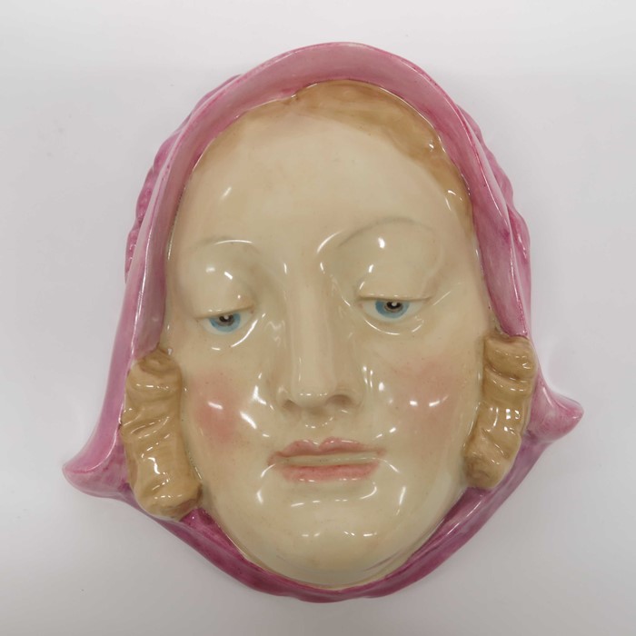 A Royal Doulton wall mask, Sweet Anne, printed mar