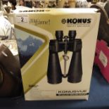 A pair of Konus Giant 20 x 80 binoculars in fitted