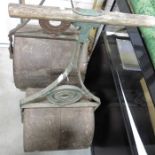 A Victorian cast iron garden roller