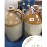Two Stoneware jars.38cm high.