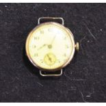 An early 20th century 9ct gold wrist watch