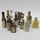 Three buckets of alcohol miniatures, various spir