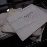 A collection of 19th century vellum indentures and