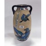 An Amphora Vase decorated with birds