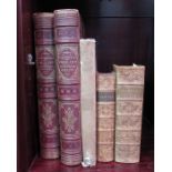 English history books, including two volumes of th