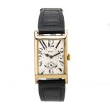 Rolex, a rare Art Deco 9ct gold wrist watch, circa 1930