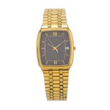 Omega, a gold plated Seamaster bracelet watch