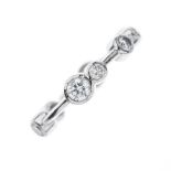 Boodles & Dunthorne, a platinum diamond Raindance full eternity ring