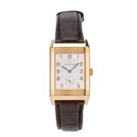 Jaeger-LeCoultre, a limitied special edition 18ct gold Reverso wrist watch