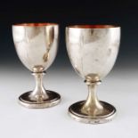 A pair of George III Old Sheffield Plate goblets, circa 1790