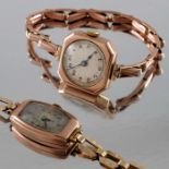 Two 9 carat gold ladies wrist watches