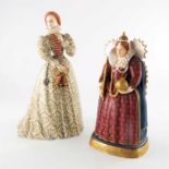 Ronald van Ruyckevelt for Royal Worcester, a figure of Elizabeth I