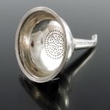 A George III silver wine funnel, Thomas Meriton, London 1800