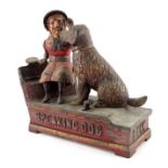 A Victorian cast iron Speaking Dog mechanical money box, circa 1885