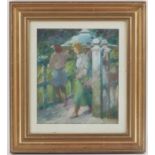 Geoffrey Lee (20th century), The Gardens, Malvern, pastel, monogrammed, 23cm x 20cm, framed