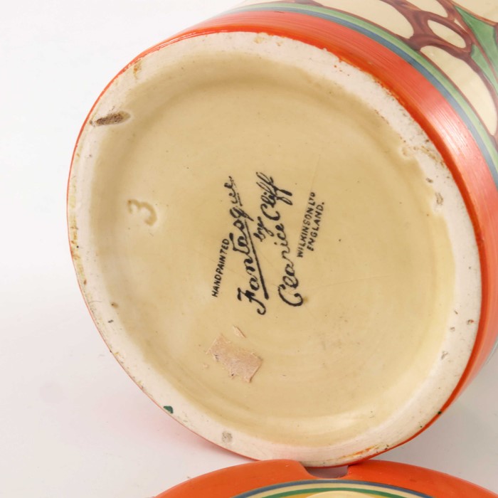 Clarice Cliff for Wilkinson, a Broth preserve pot - Image 5 of 5