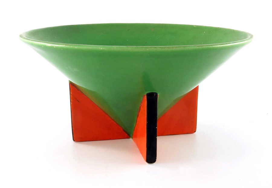 Clarice Cliff for Newport Pottery, an Original Bizarre Conical bowl