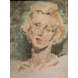 Greville Irwin (1893-1947), Portrait of a Lady, oil on canvas board, signed, 40cm x 30cm, framed