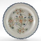 A large pearlware dish
