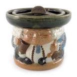 Harry Simeon for Doulton Lambeth, a stoneware Toby tobacco jar