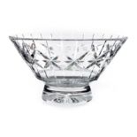 John Luxton for Stuart and Sons, a cut glass bowl
