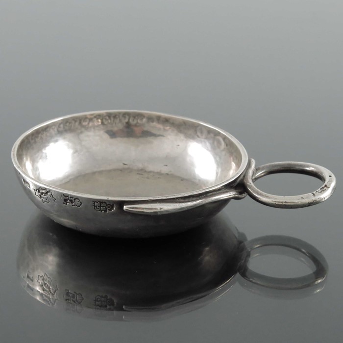 An 18th century French Provincial silver wine taster, Jean Roffay, Angers 1783 - Image 2 of 5