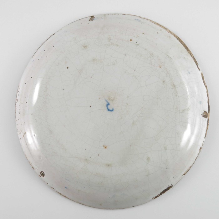 A Delft blue and white plate, circa 1760 - Image 4 of 6