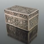 A Chinese silver box, Luen Wo, Shanghai circa 1900