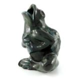 A Wardle art pottery figural spill vase, in the form of a frog