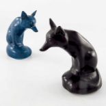 Charles Noke for Royal Doulton, two fox figures, HN147C