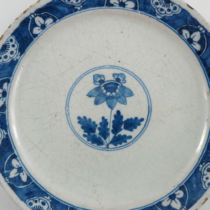 A Delft blue and white plate, circa 1760 - Image 3 of 6