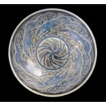 Rene Lalique, a Chiens glass bowl