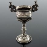 A Spanish Colonial silver miniature goblet or chalice