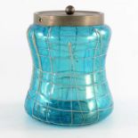 Kralik, a Secessionist iridescent glass biscuit barrel