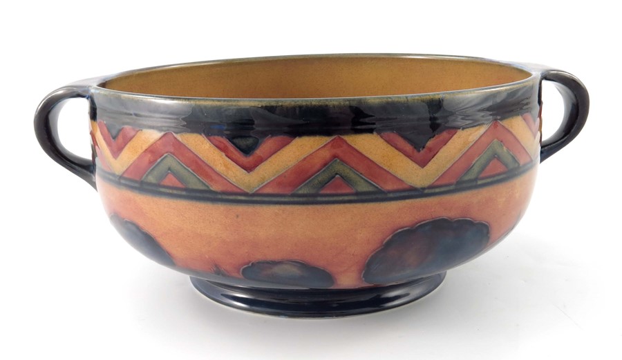 William Moorcroft, a red Dawn Landscape bowl - Image 3 of 5