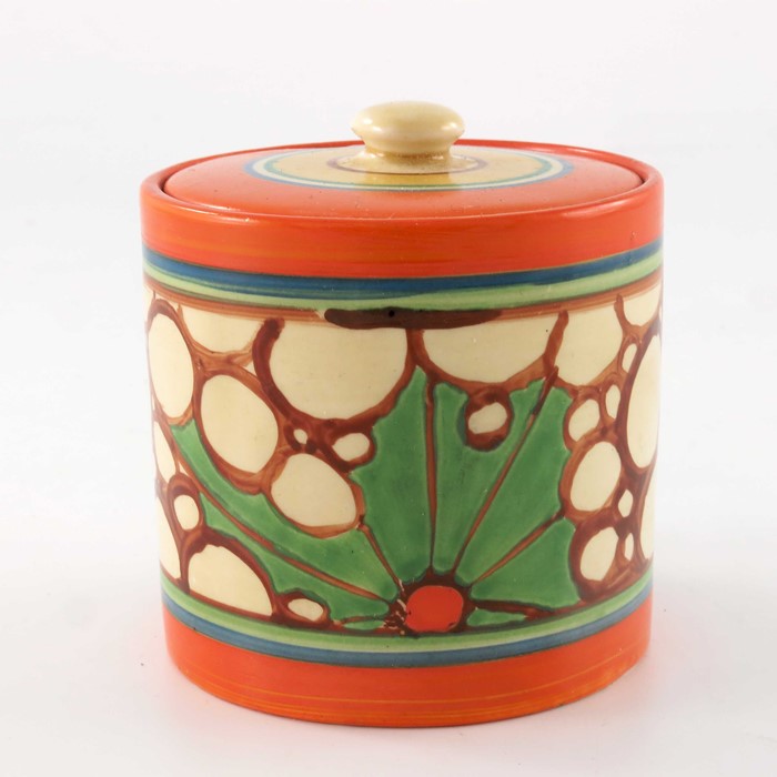 Clarice Cliff for Wilkinson, a Broth preserve pot - Image 3 of 5