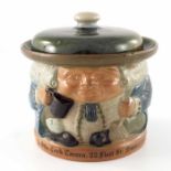 Harry Simeon for Doulton Lambeth, a stoneware Toby jar and cover
