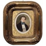 Attributed to Edwin Dalton Smith (1800-1866), Earl Nelson, miniature watercolour on ivorine, dated 1