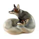 Charles Noke for Royal Doulton, Foxes Curled figure group, HN117