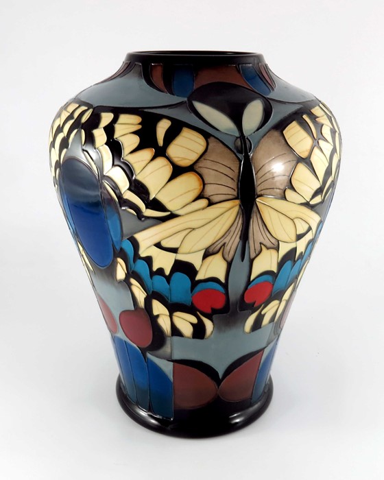 Vicky Lovatt for Moorcroft, a large Swallowtail vase - Image 5 of 6