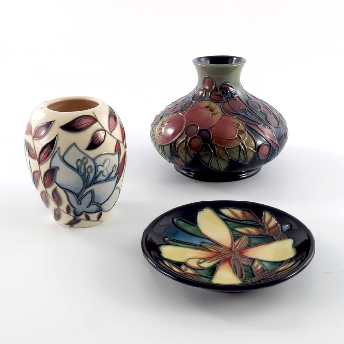 Sally Tuffin for Moorcroft, Finch and Fruit vase, 1996 - Image 2 of 3