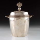 Edward Spencer for the Artificers Guild, an Arts and Crafts silver plated tea caddy