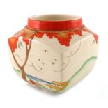 Clarice Cliff for Wilkinson, a Taormina preserve pot