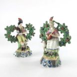 A pair of Staffordshire pearlware figures