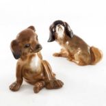Charles Noke for Royal Doulton, two dog figures