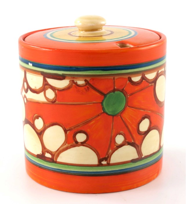 Clarice Cliff for Wilkinson, a Broth preserve pot - Image 2 of 5