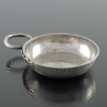 An 18th century French Provincial silver wine taster, Jean Roffay, Angers 1783